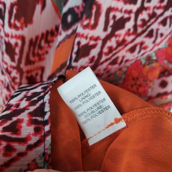 Ramy Brook Halter High Neck Sleeveless Smocked Drop Waist Dress Multicolor Mini - Picture 3 of 6